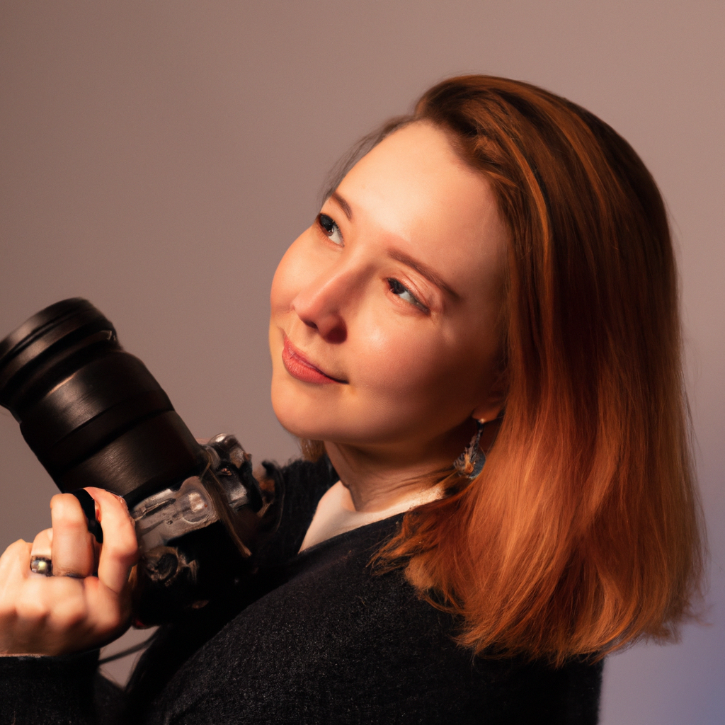 Retrato de Sara, fotógrafa principal